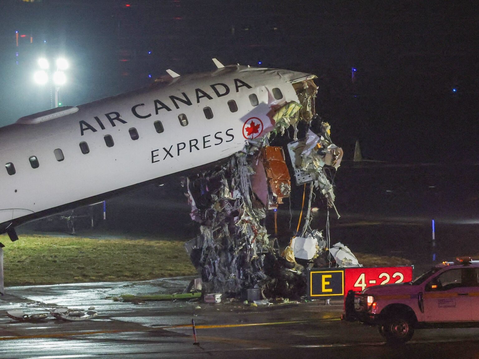 Two Killed as Air Canada Jet Collides with Fire Truck at LaGuardia ...